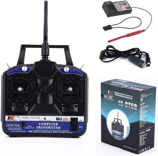 FlySky CT6B 2.4GHz 6CH Transmitter with FS-R6B Receiver